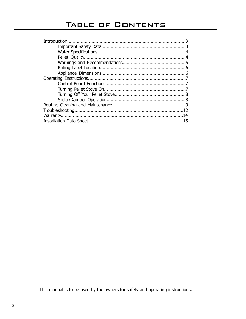 Enviro EF THERMO 28 CE2005 User Manual | Page 2 / 15