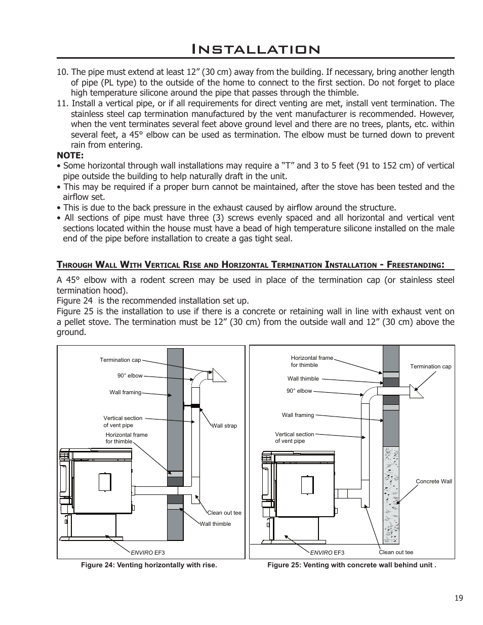 Installation | Enviro EF3 User Manual | Page 19 / 38