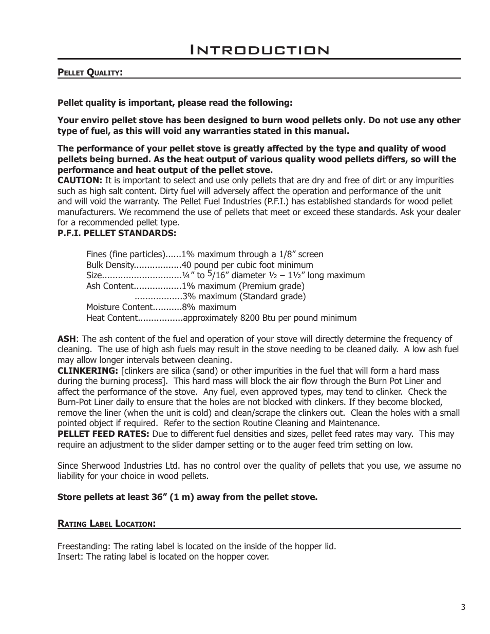 Introduction | Enviro EF3 User Manual | Page 3 / 38