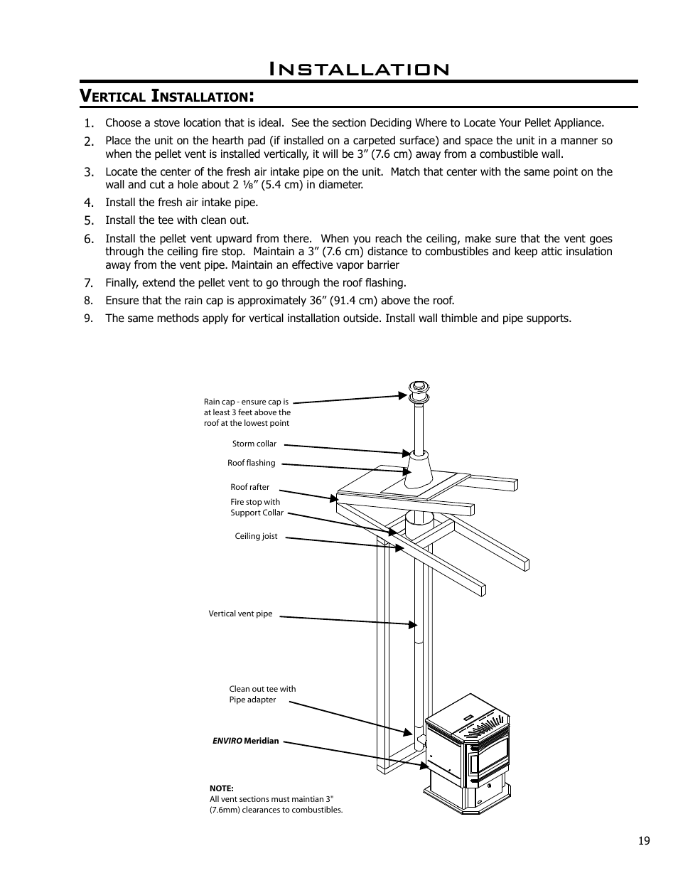 Installation | Enviro Meridian C-10135 User Manual | Page 19 / 38