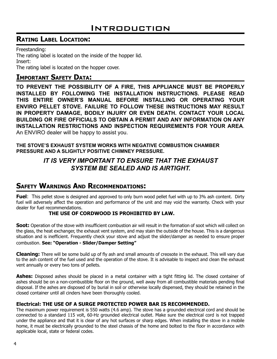 Introduction | Enviro Meridian C-10135 User Manual | Page 4 / 38