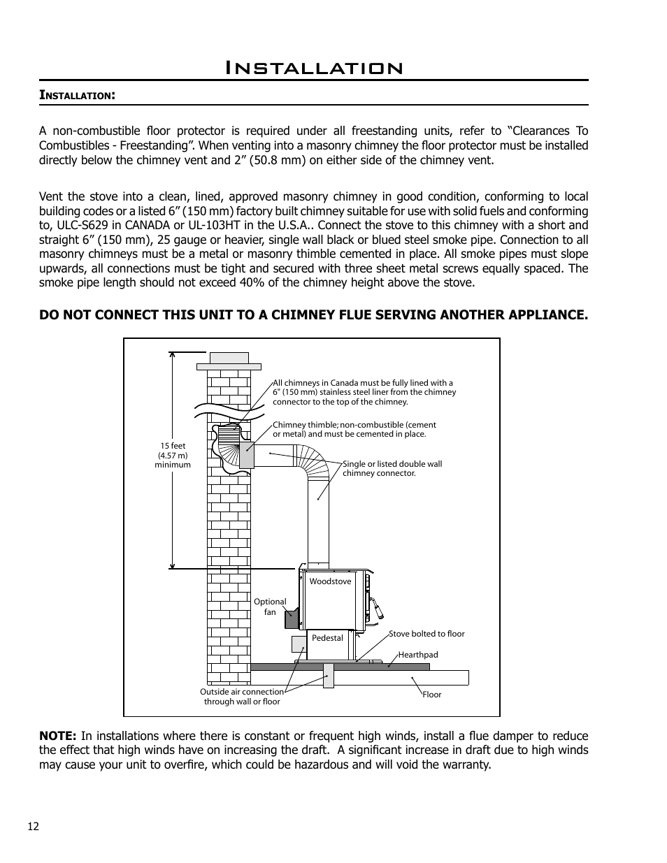 Installation | Enviro 2100 User Manual | Page 12 / 20