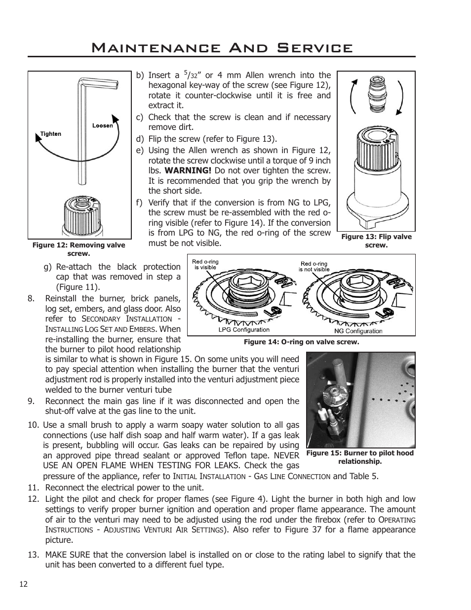 Maintenance and service | Enviro C-11212 User Manual | Page 12 / 35