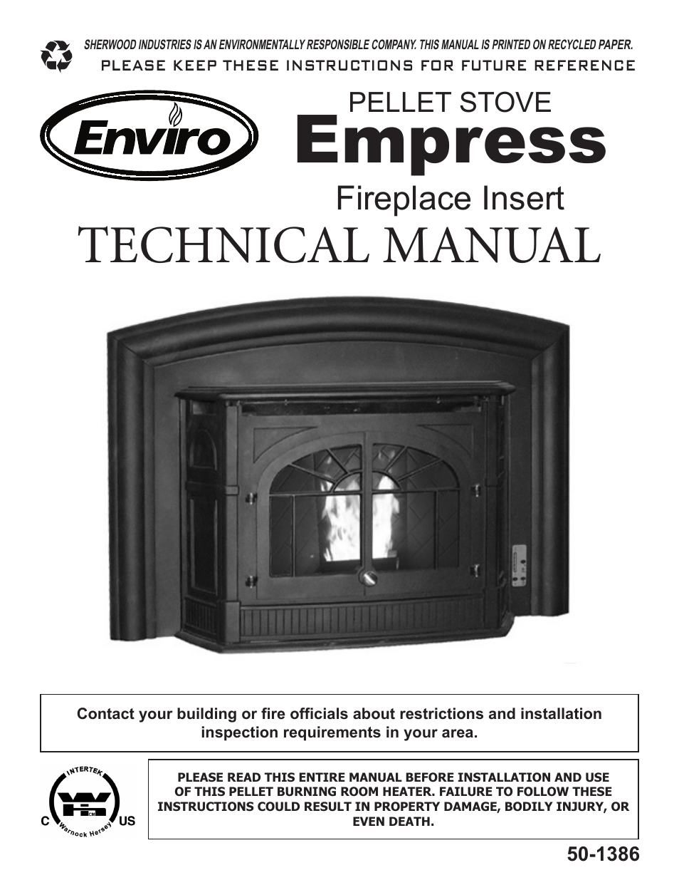 Enviro 50-1386 User Manual | 23 pages