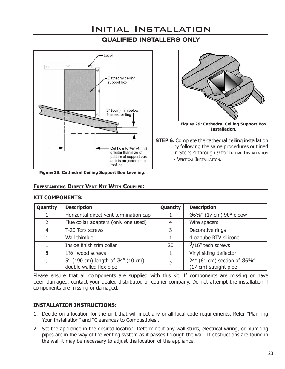 Initial installation | Enviro C-10914 User Manual | Page 23 / 46