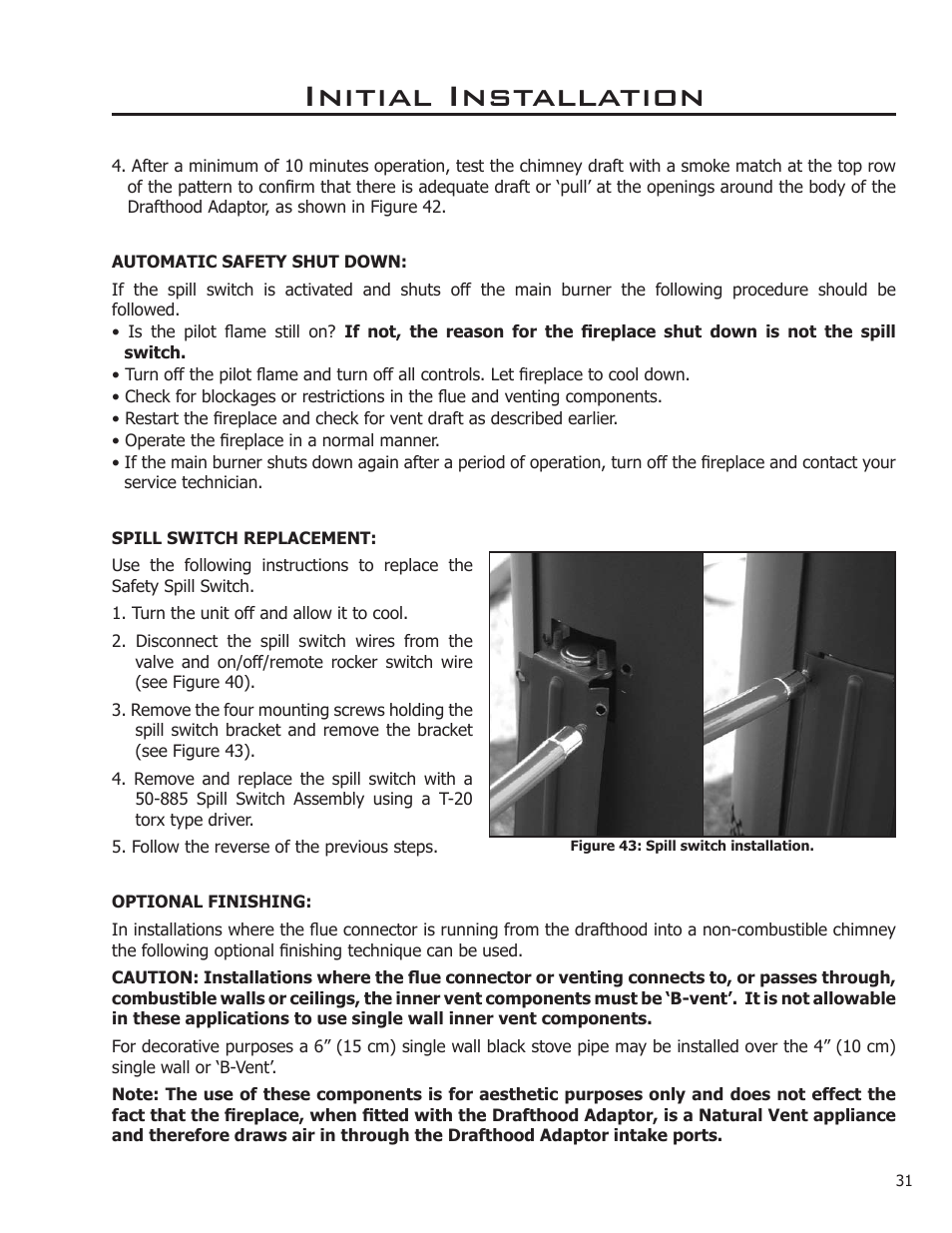 Initial installation | Enviro C-10914 User Manual | Page 31 / 46