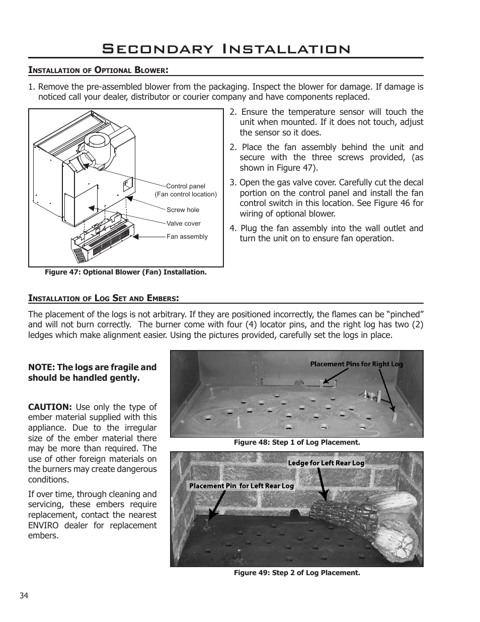 Secondary installation | Enviro C-10914 User Manual | Page 34 / 46