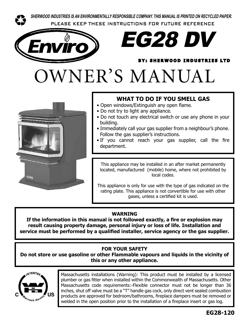 Enviro EG28 DV User Manual | 33 pages