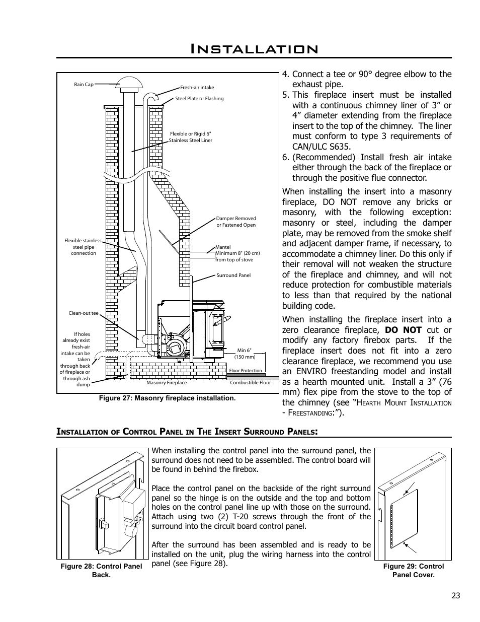 Installation | Enviro EF4 User Manual | Page 23 / 37