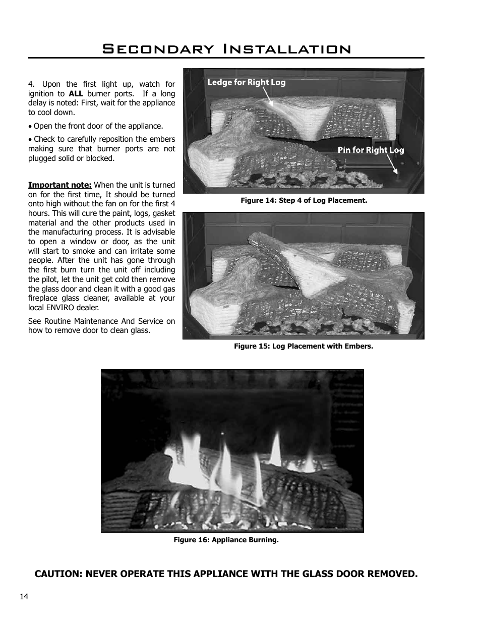 Secondary installation | Enviro EG40-071 User Manual | Page 14 / 23