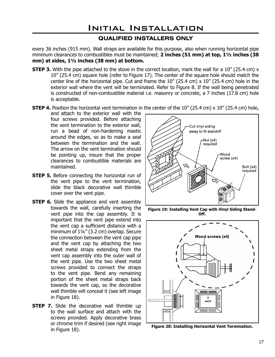 Initial installation | Enviro Westport C-10794 User Manual | Page 17 / 45