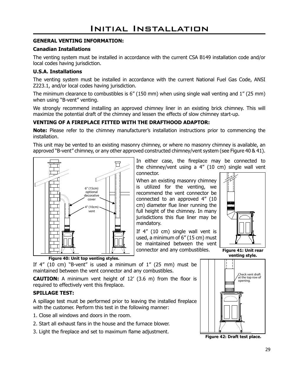 Initial installation | Enviro Westport C-10794 User Manual | Page 29 / 45