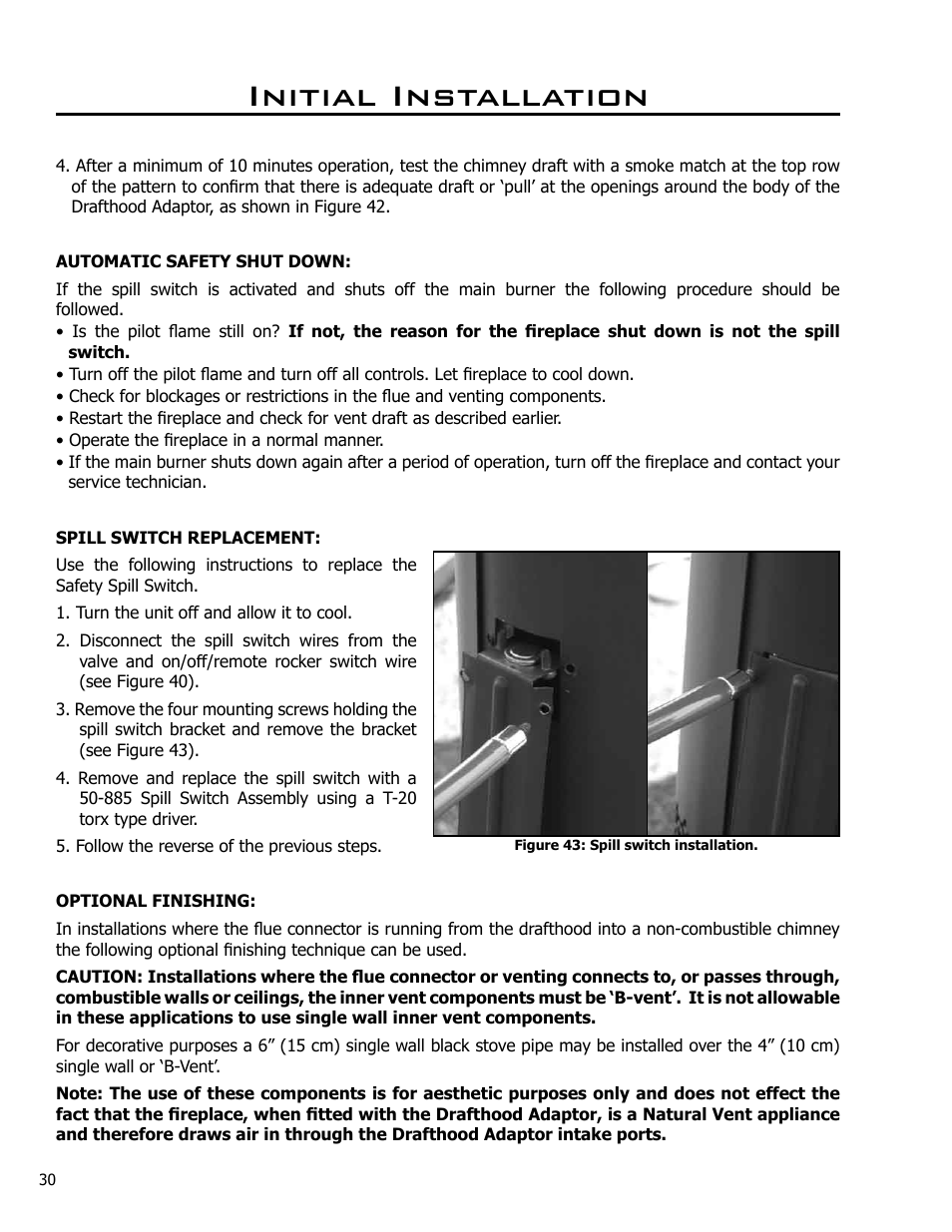 Initial installation | Enviro Westport C-10794 User Manual | Page 30 / 45