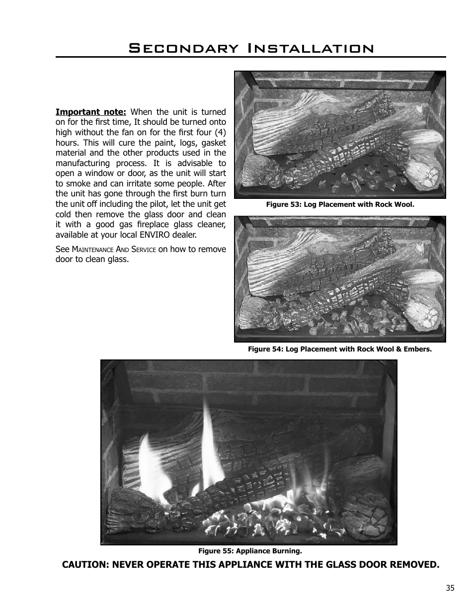 Secondary installation | Enviro Westport C-10794 User Manual | Page 35 / 45