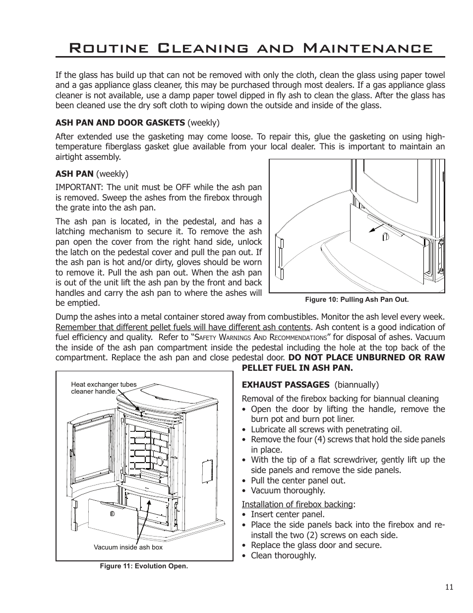 Routine cleaning and maintenance | Enviro 50-1573 User Manual | Page 11 / 13