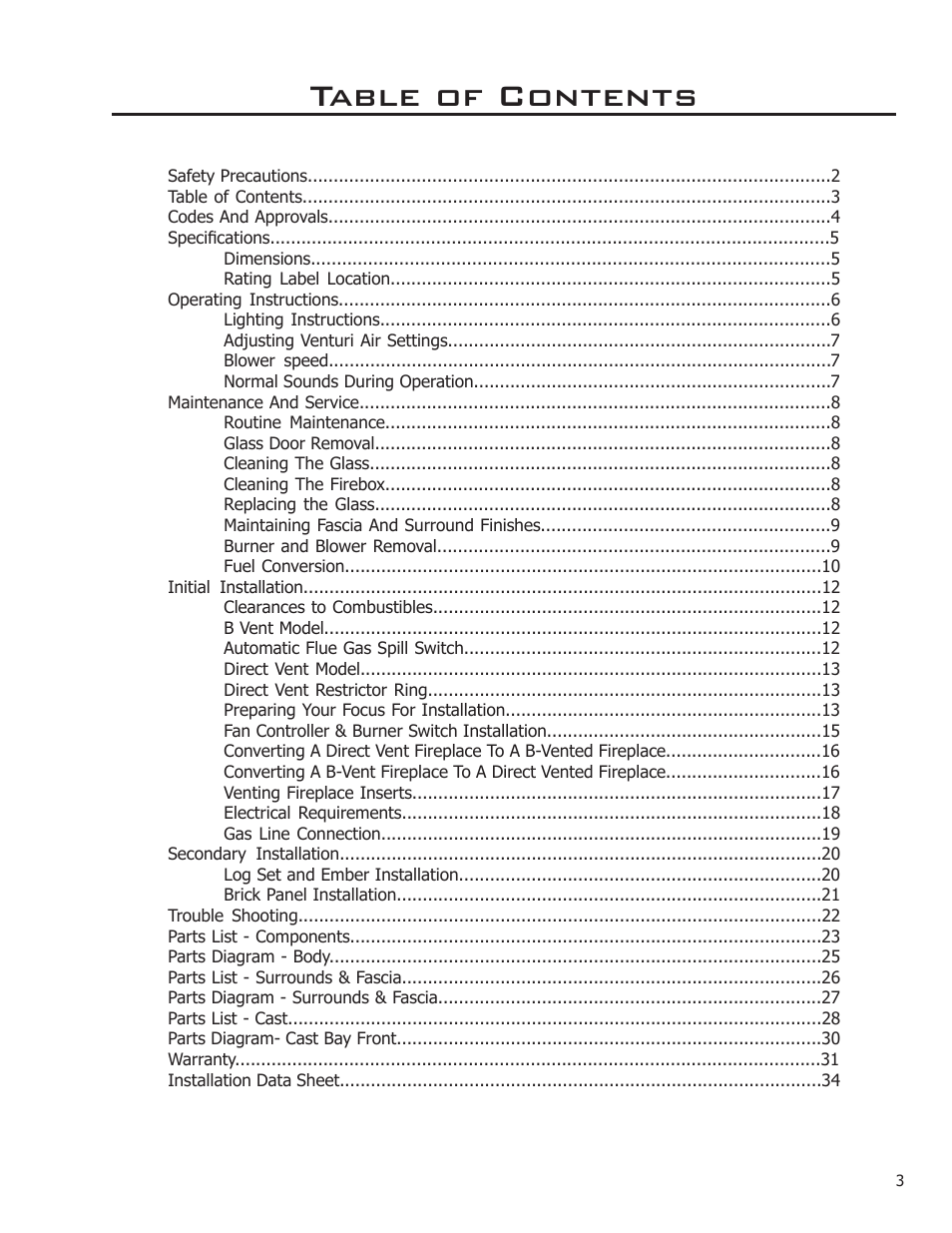 Enviro FOCUS EG31-118 User Manual | Page 3 / 34