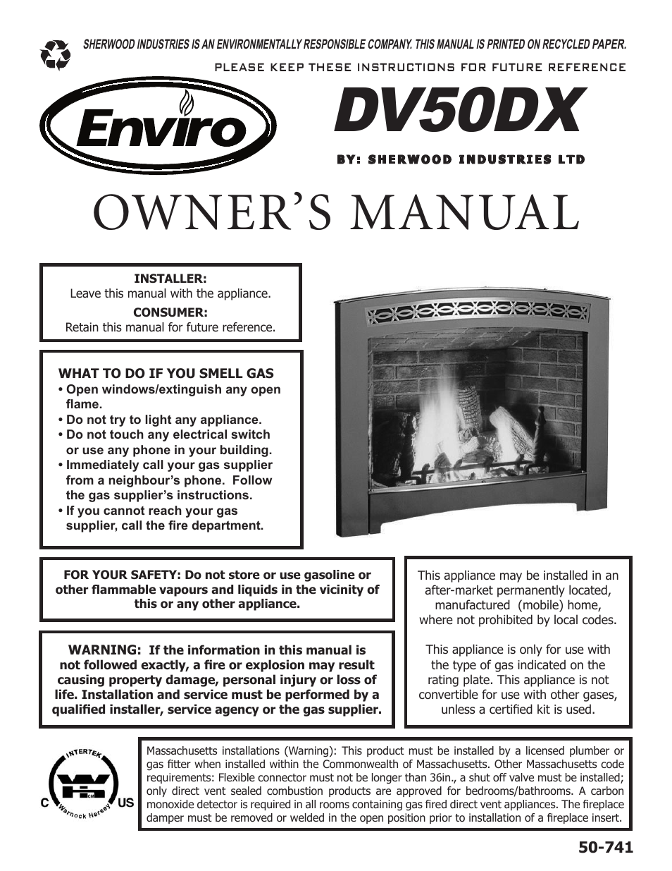 Enviro DV50DX User Manual | 43 pages