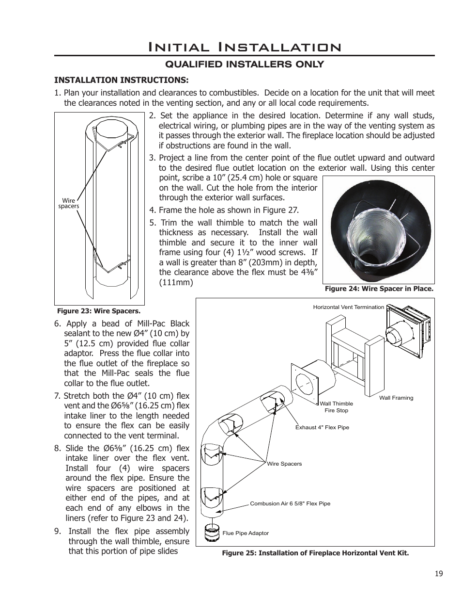 Initial installation | Enviro DV50DX User Manual | Page 19 / 43
