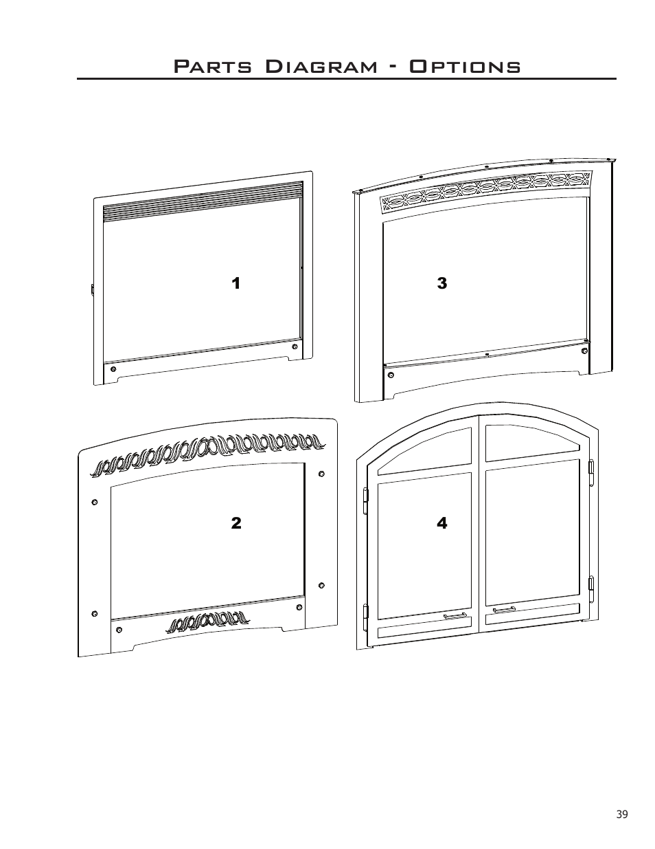 Parts diagram - options | Enviro DV50DX User Manual | Page 39 / 43