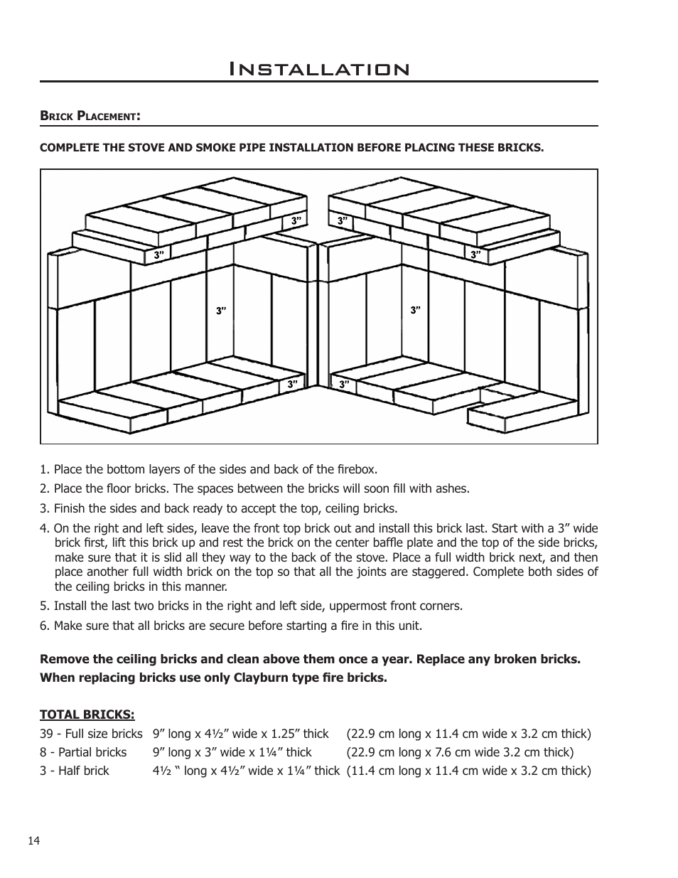 Installation | Enviro 2100 Freestanding User Manual | Page 14 / 22