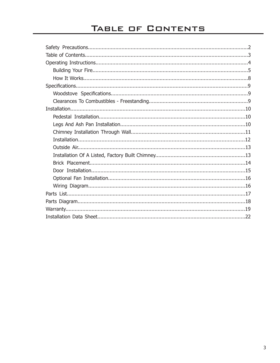 Enviro 2100 Freestanding User Manual | Page 3 / 22