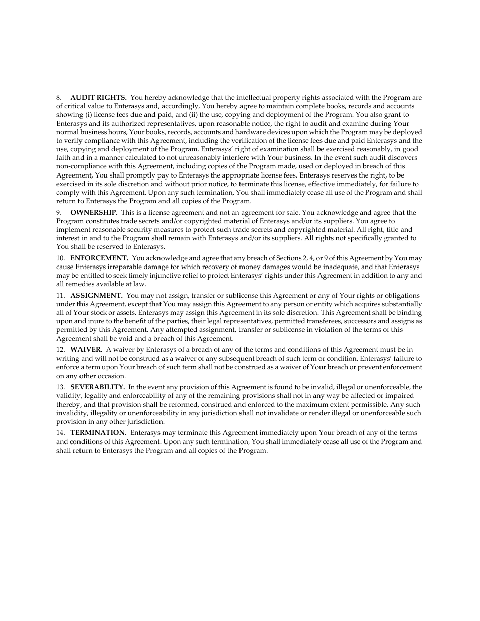 Enterasys Networks BL-89620ENT User Manual | Page 8 / 28