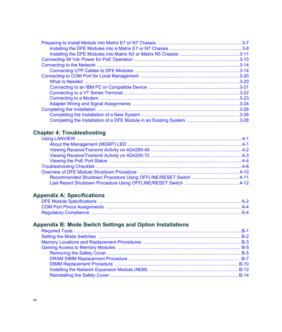 Enterasys Networks Enterasys Gold Distributed Forwarding Engine 4G4285-49 User Manual | Page 14 / 100