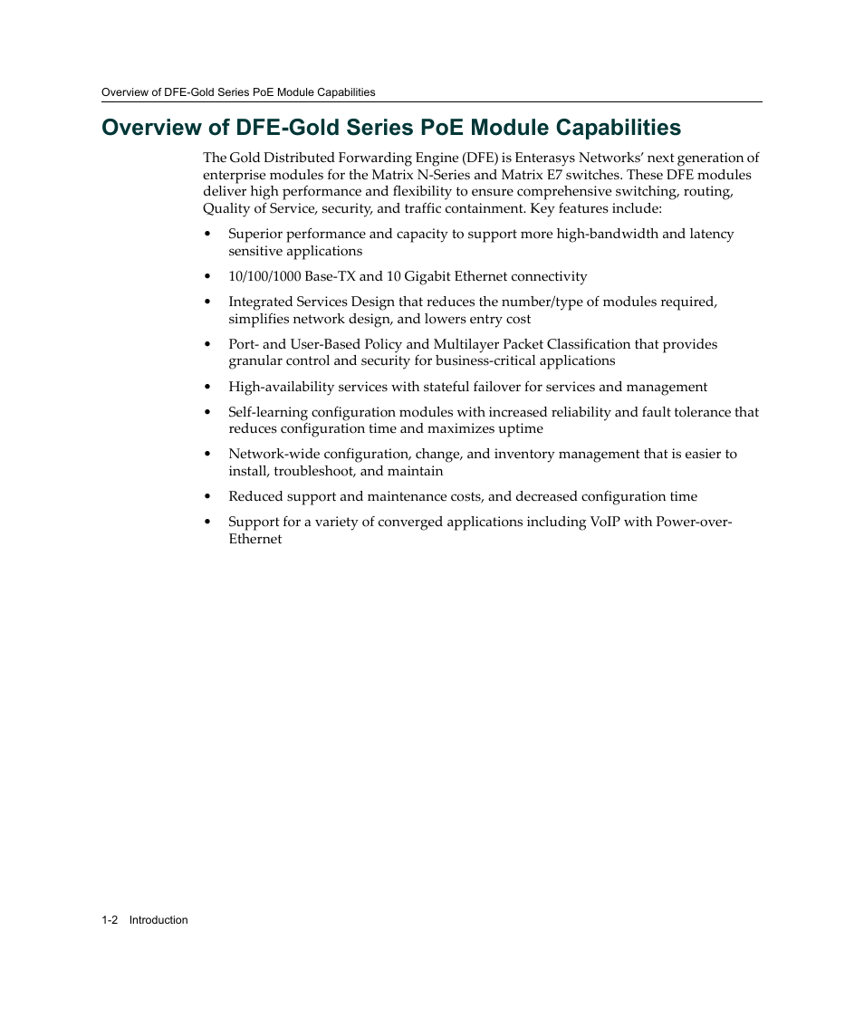 Enterasys Networks Enterasys Gold Distributed Forwarding Engine 4G4285-49 User Manual | Page 22 / 100