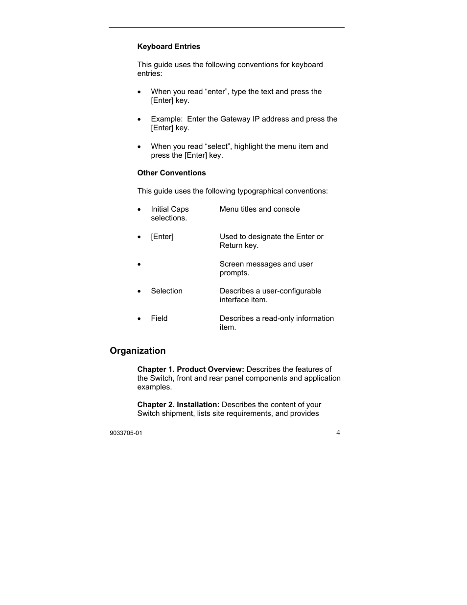 Organization | Enterasys Networks VH-8G-L3 User Manual | Page 14 / 41