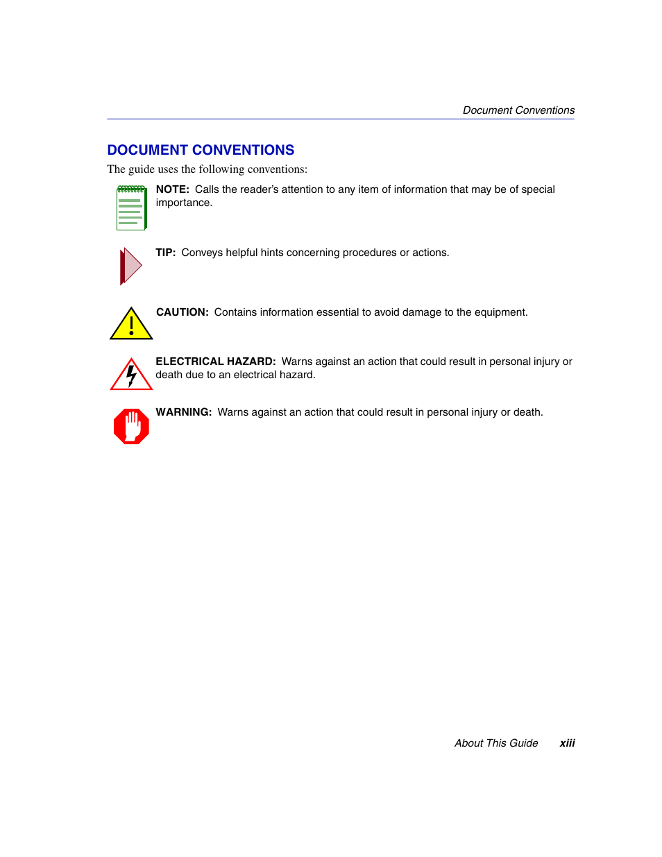 Document conventions | Enterasys Networks 2H252-25R User Manual | Page 15 / 64