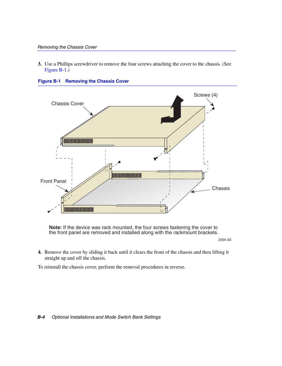 Removing the chassis cover | Enterasys Networks 2H252-25R User Manual | Page 56 / 64