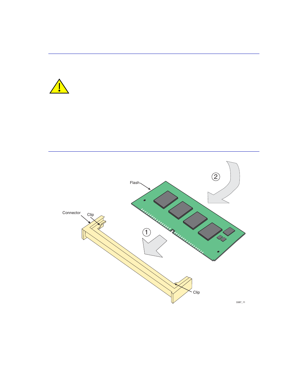 B.3.2 installing the flash module, B.3.2, Installing the flash | Enterasys Networks 6H302-48 User Manual | Page 55 / 58