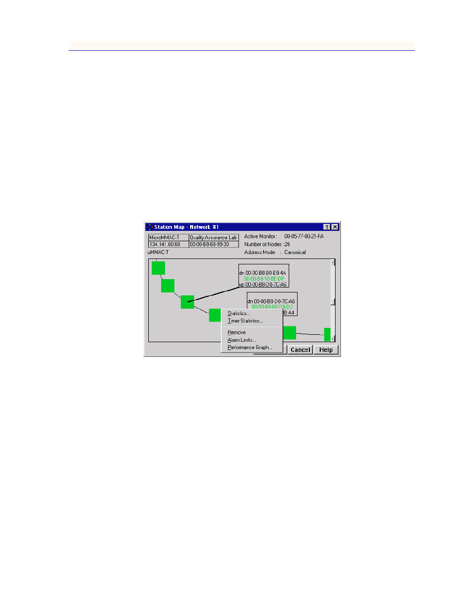 Manipulating the station map, Manipulating the station map -11 | Enterasys Networks MicroMMAC-T User Manual | Page 101 / 108