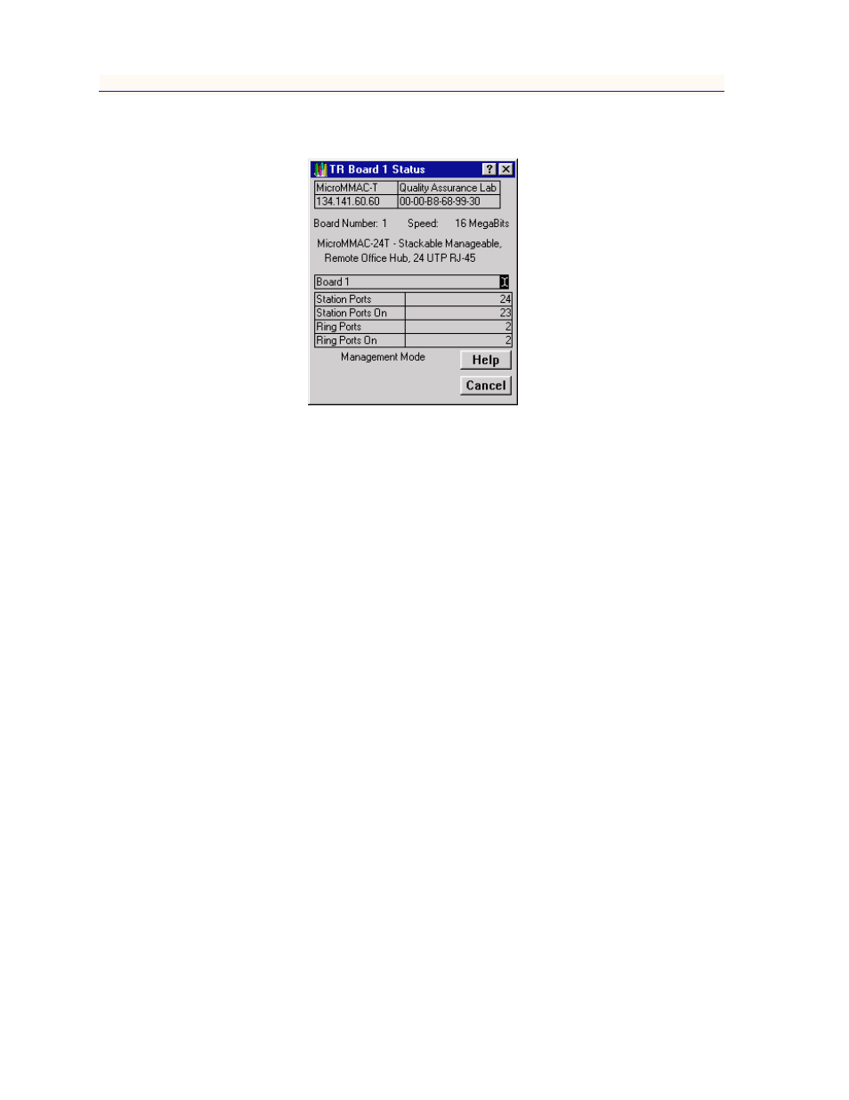 Ring port status window fields, Ring port status window fields -22, Figure 2 | Enterasys Networks MicroMMAC-T User Manual | Page 40 / 108