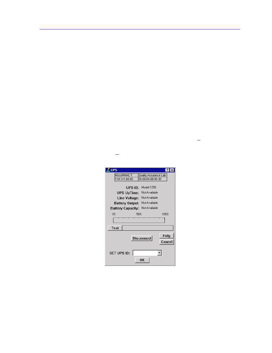 Accessing the ups window, Accessing the ups window -25 | Enterasys Networks MicroMMAC-T User Manual | Page 43 / 108