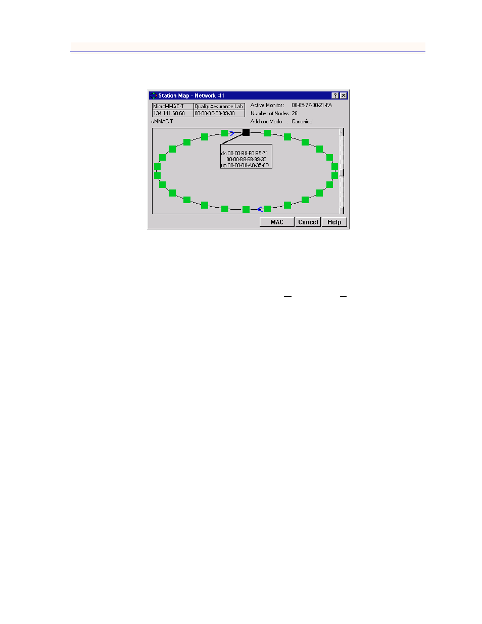 Station map window fields, Station map window fields -7 | Enterasys Networks MicroMMAC-T User Manual | Page 97 / 108