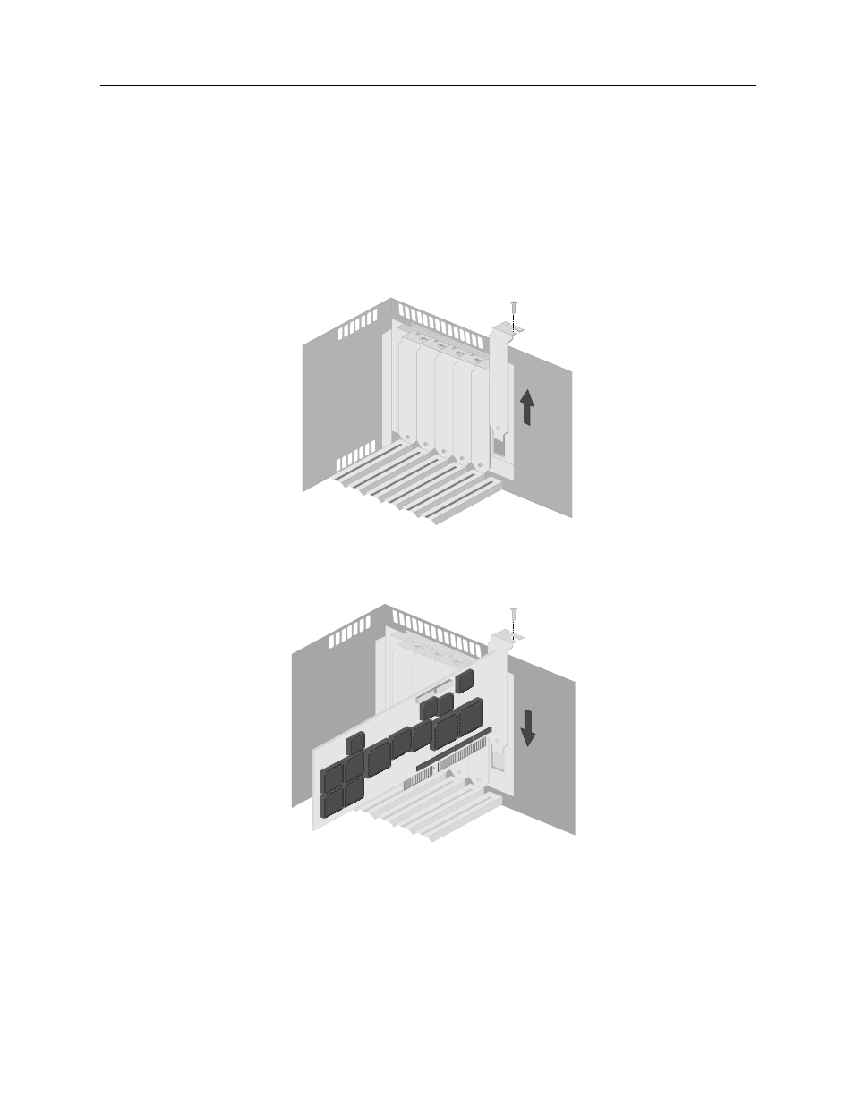 Inserting the adapters into the cyberswitch, Inserting the adapters into the cyberswitch 93, Inserting adapters into backplane | Switch | Enterasys Networks CSX6000 User Manual | Page 93 / 729