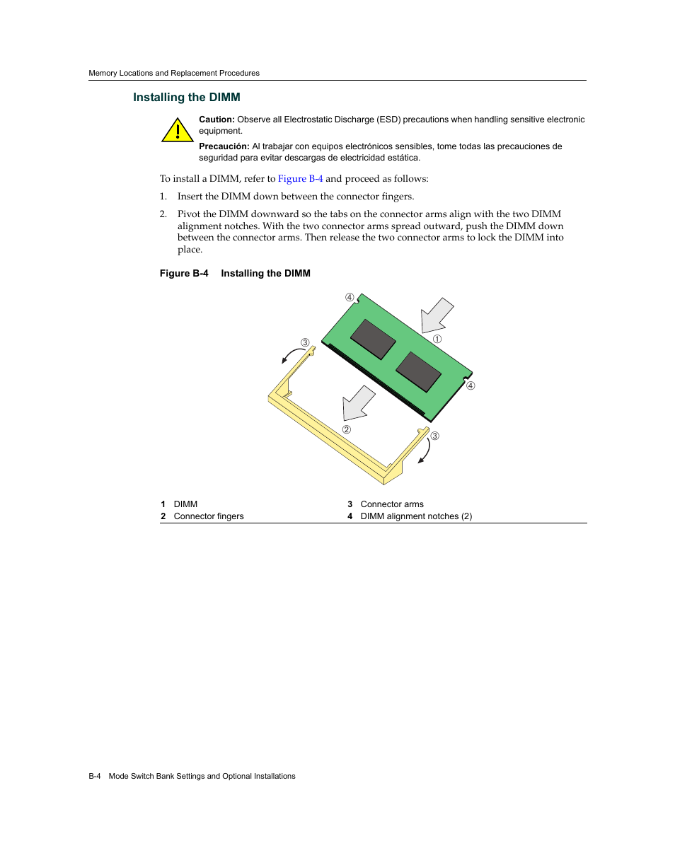 Installing the dimm | Enterasys Networks 7S4280-19-SYS User Manual | Page 104 / 108