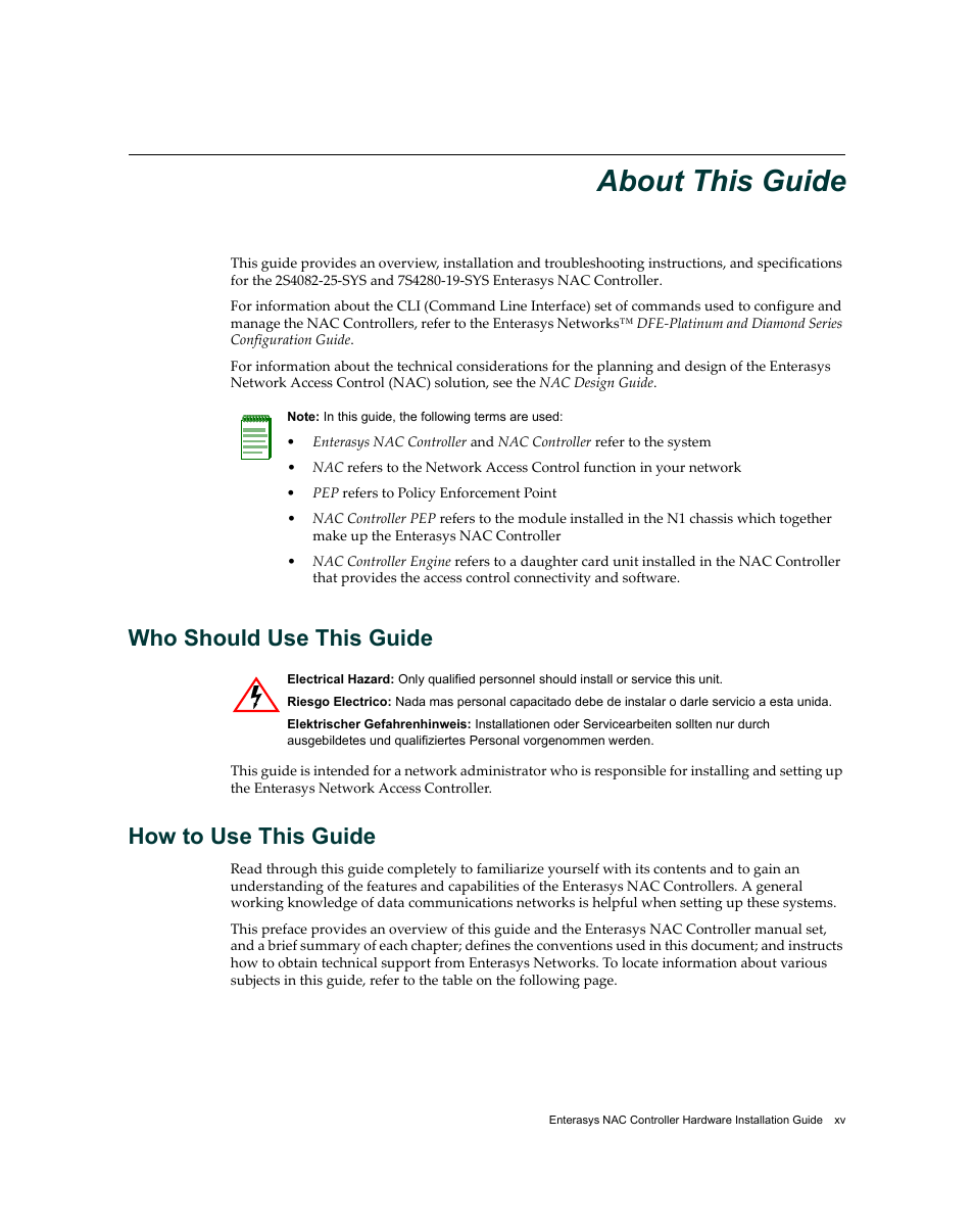 About this guide, Who should use this guide, How to use this guide | Enterasys Networks 7S4280-19-SYS User Manual | Page 17 / 108