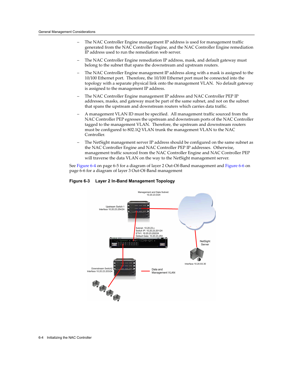 Layer 2 in-band management topology -4, Figure 6‐3 | Enterasys Networks 7S4280-19-SYS User Manual | Page 72 / 108