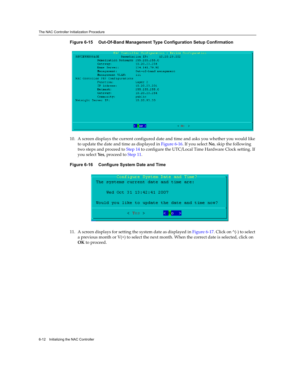 Configure system date and time -12, Figure 6‐15 | Enterasys Networks 7S4280-19-SYS User Manual | Page 80 / 108