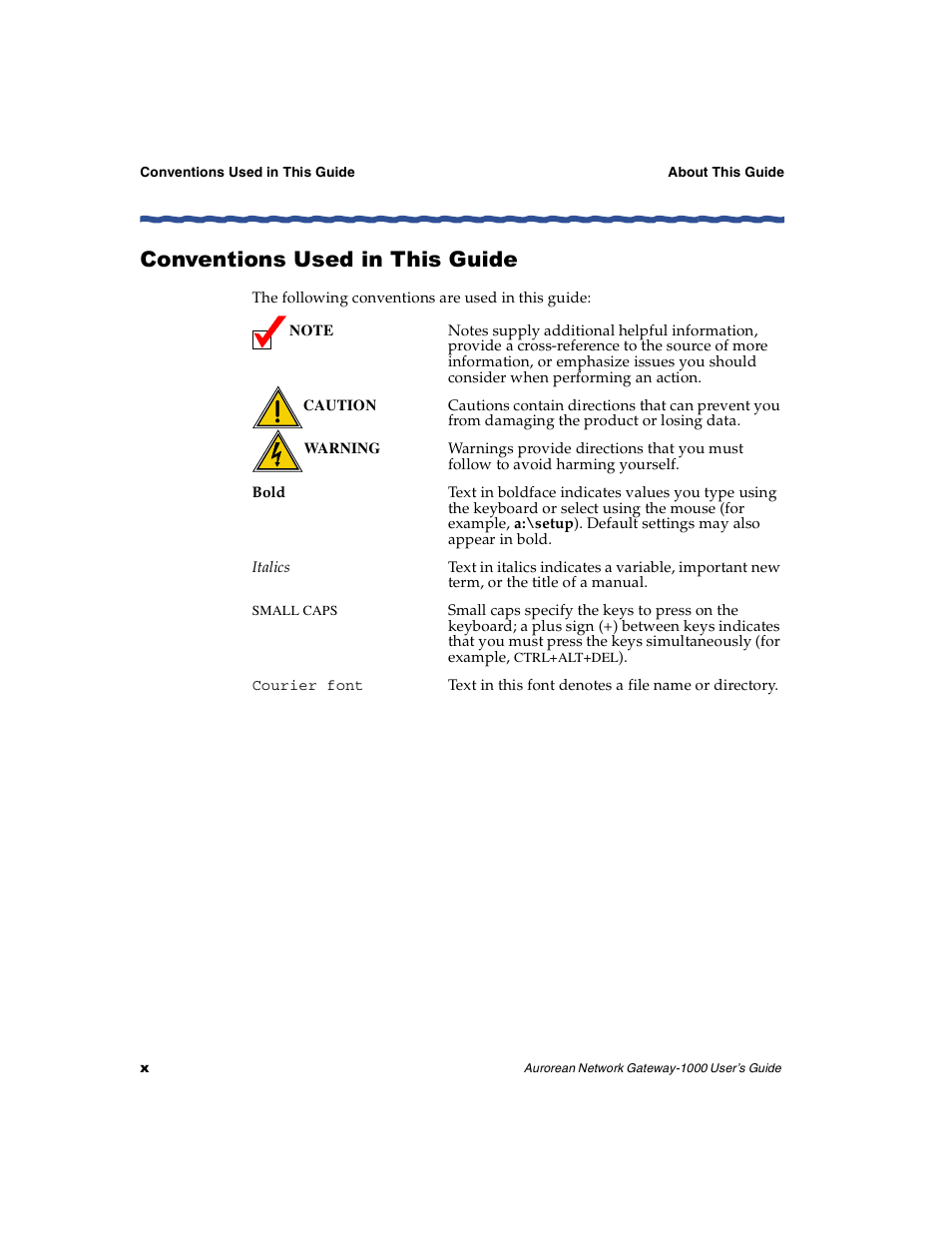 Conventions used in this guide | Enterasys Networks ANG-1000 User Manual | Page 10 / 70