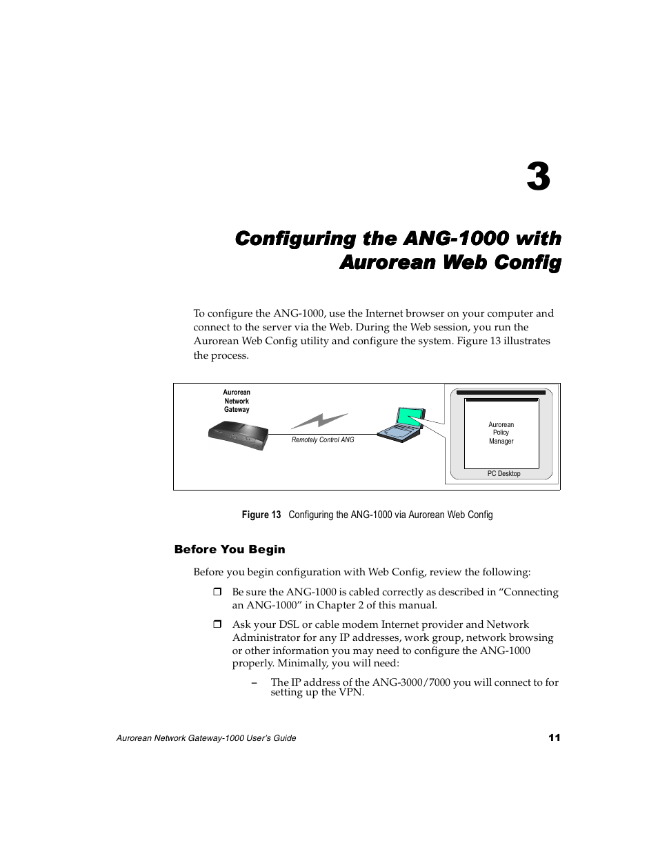 Configuring the ang-1000 with aurorean web config, Before you begin, Config | Configuring the ang-1000 with | Enterasys Networks ANG-1000 User Manual | Page 23 / 70