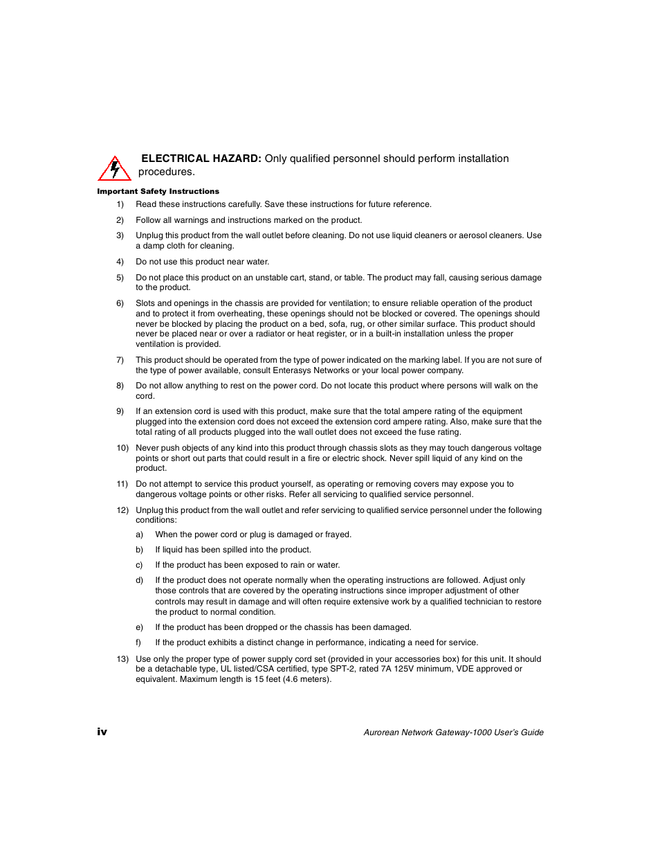 Enterasys Networks ANG-1000 User Manual | Page 4 / 70