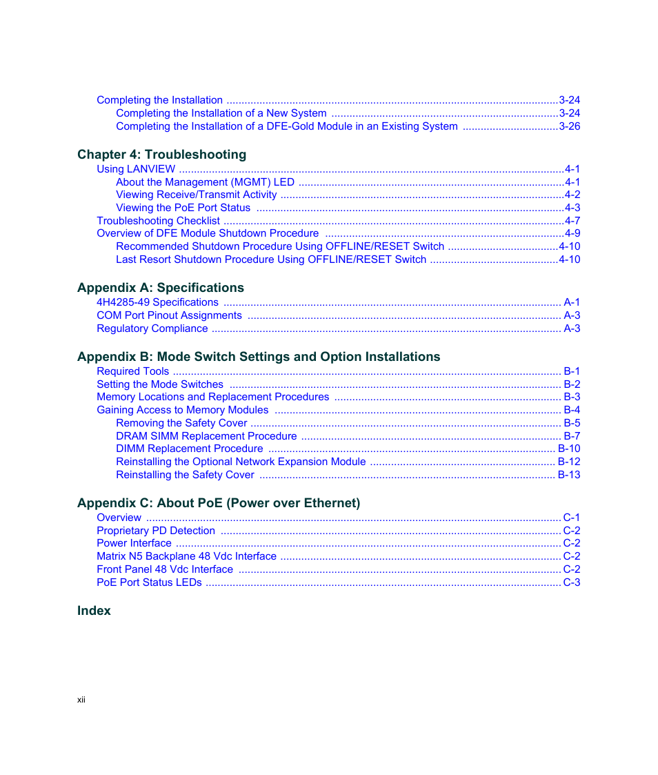 Enterasys Networks Enterasys Gold Distributed Forwarding Engine 4H4285-49 User Manual | Page 14 / 90