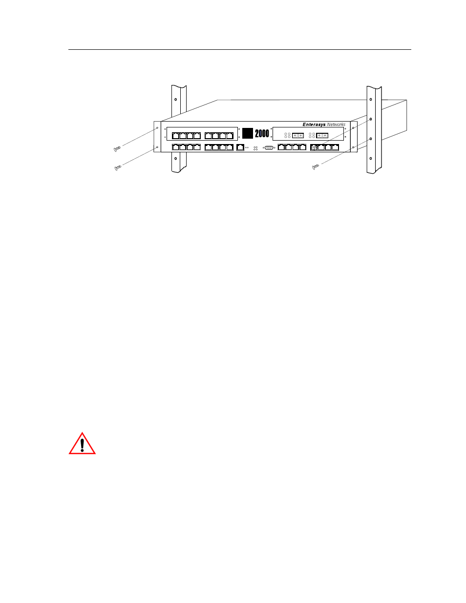 Caution | Enterasys Networks X-Pedition 2000 User Manual | Page 43 / 86
