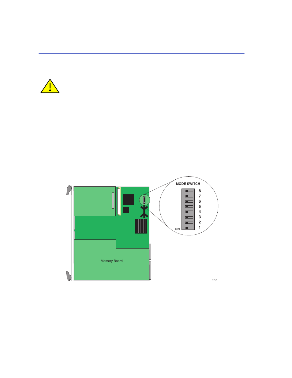 B.2 setting the mode switches, Mode switch location, Section b.2 | Enterasys Networks Enterasys Matrix 6H352-25 User Manual | Page 50 / 56