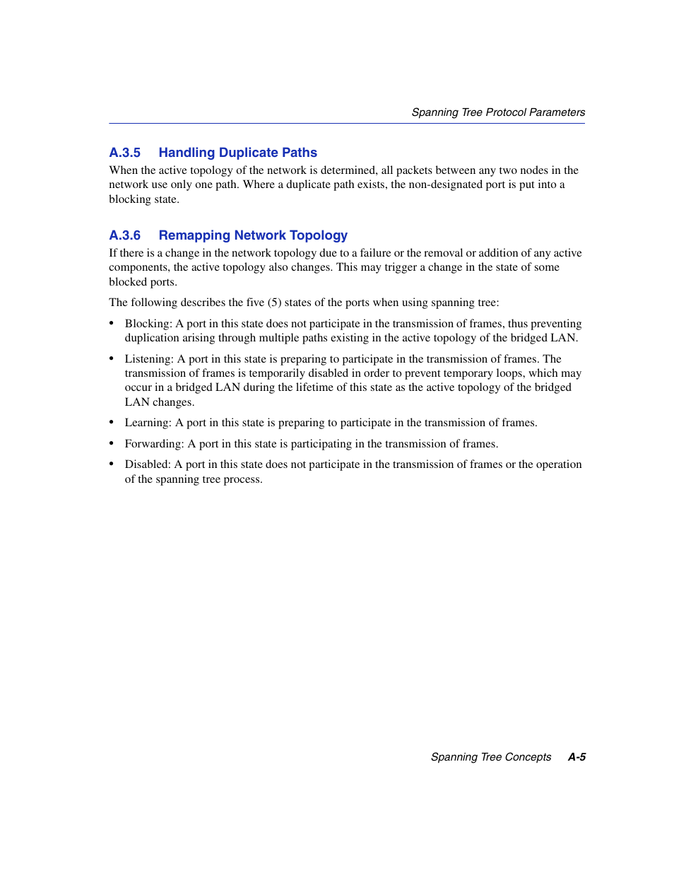 A.3.5 handling duplicate paths, A.3.6 remapping network topology, A.3.5 | A.3.6 | Enterasys Networks 5H1XX User Manual | Page 131 / 144