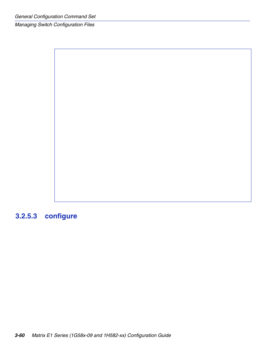 3 configure, Configure -60, Section 3.2.5.3 | Enterasys Networks 1G58x-09 User Manual | Page 108 / 808