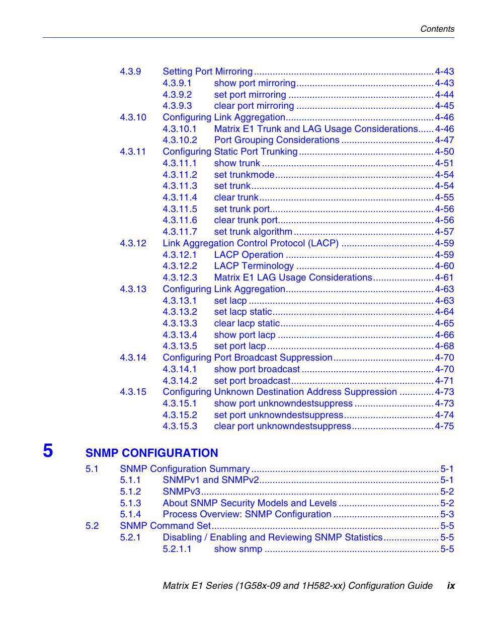 Snmp configuration | Enterasys Networks 1G58x-09 User Manual | Page 11 / 808